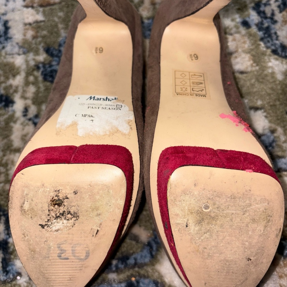 DV by Dolce Vita Brown and Red Heels